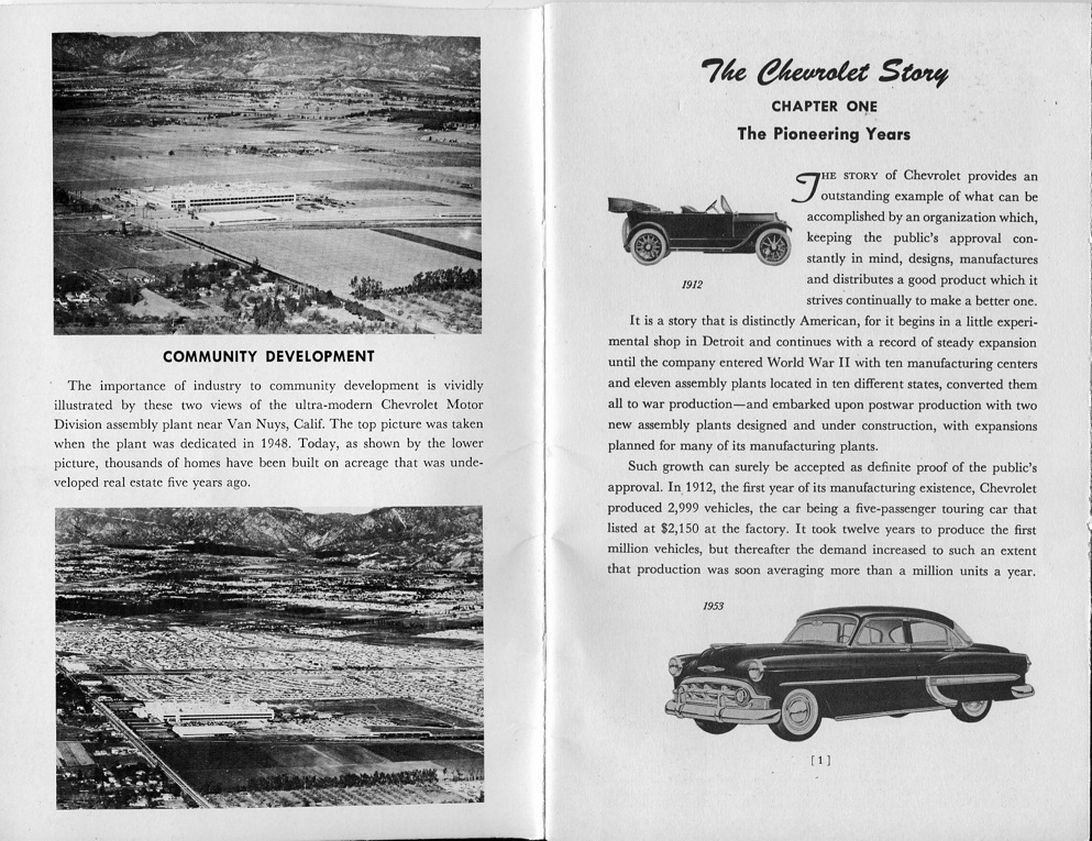 The Chevrolet Story - Published 1953 Page 1